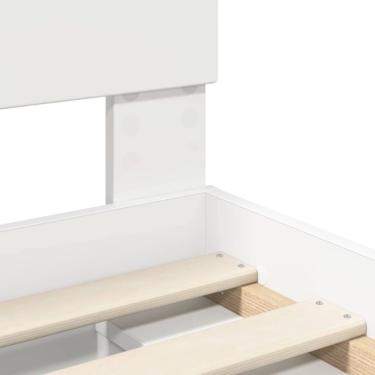 vidaXL Bed Frame with Headboard White 150 x 200 cm Engineered wood