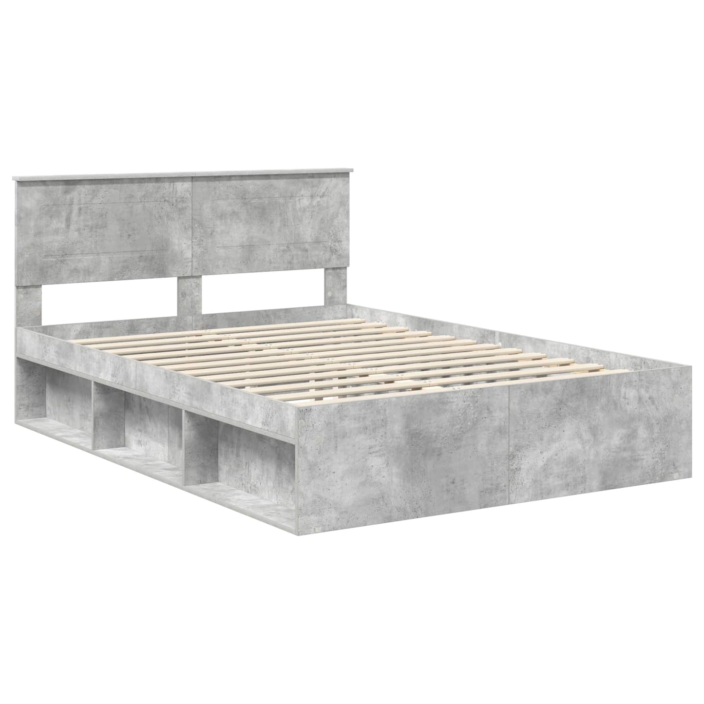 vidaXL Bed Frame Concerte Grey 150 x 200 cm Engineered wood