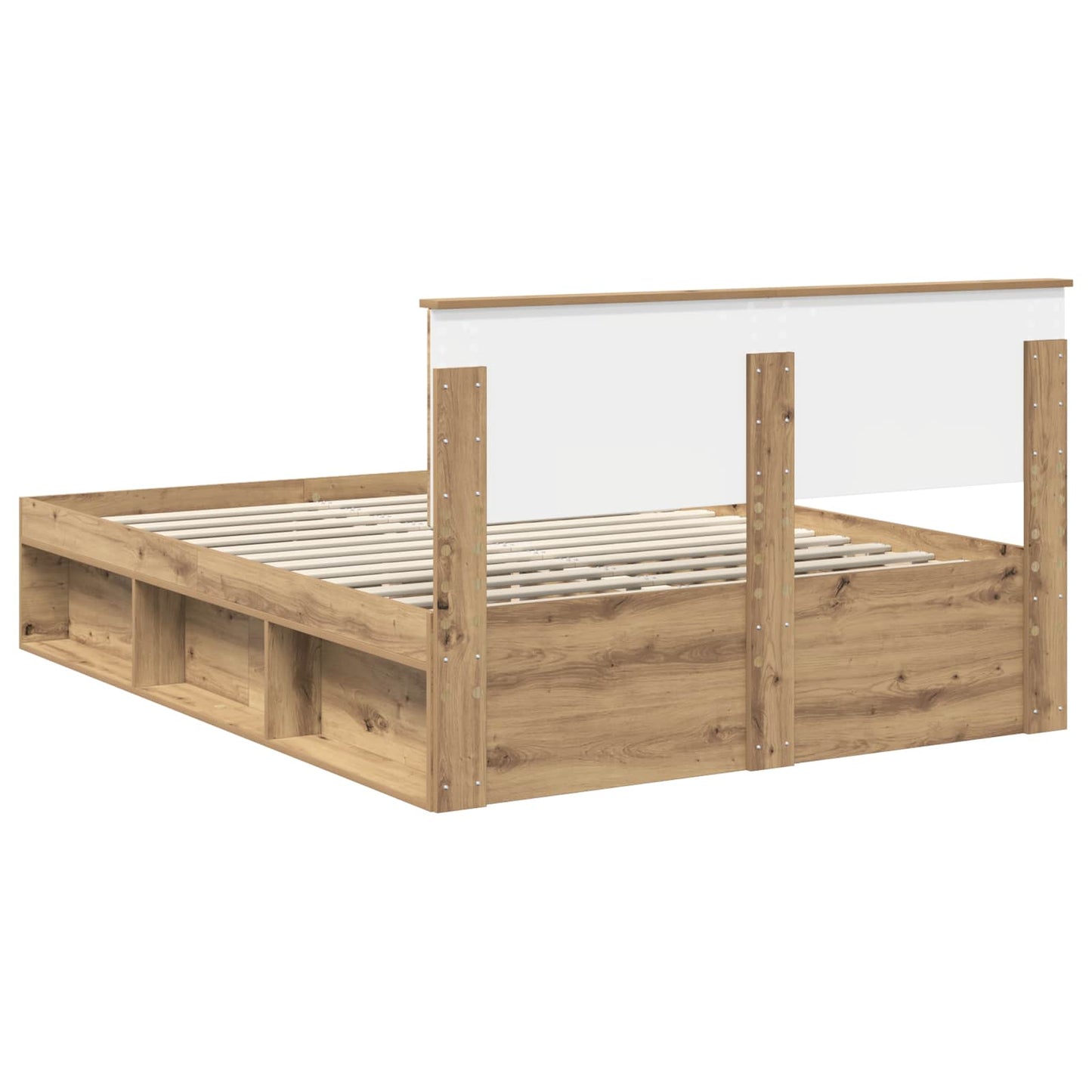 vidaXL Bed Frame Artisian Oak 150 x 200 cm Engineered wood