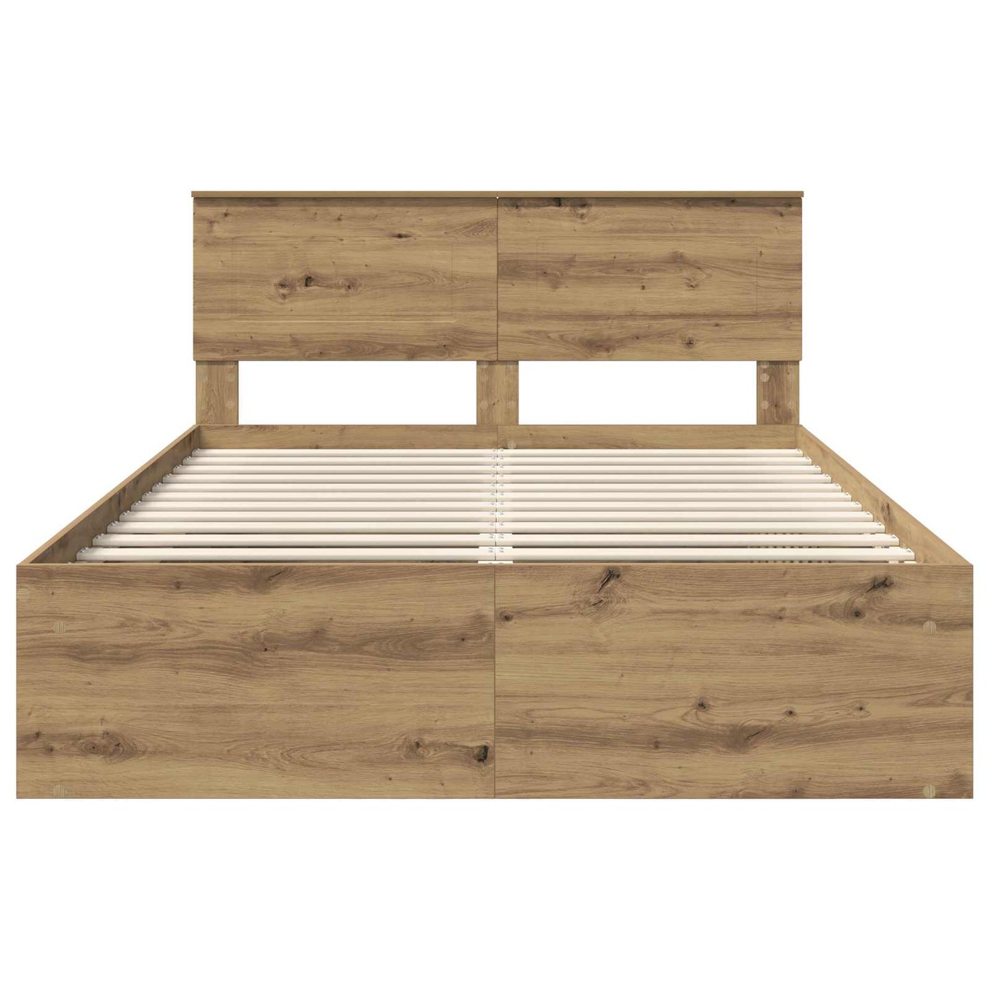 vidaXL Bed Frame Artisian Oak 150 x 200 cm Engineered wood