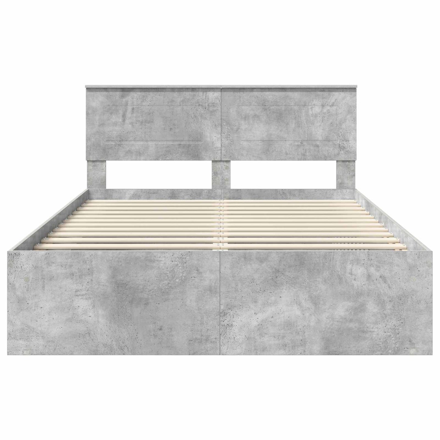 vidaXL Bed Frame with Headboard Concerte 140 x 190 cm Engineered wood