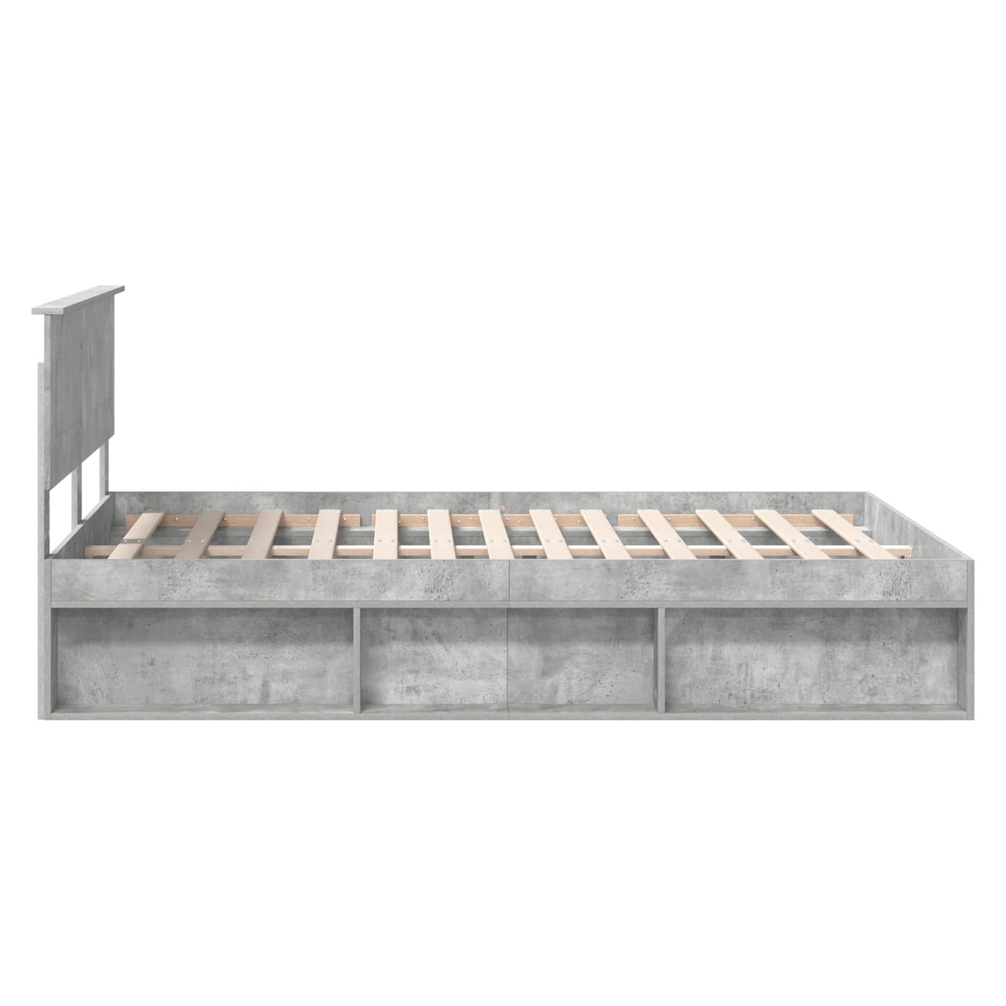 vidaXL Bed Frame with Headboard Concerte 140 x 200 cm Engineered wood