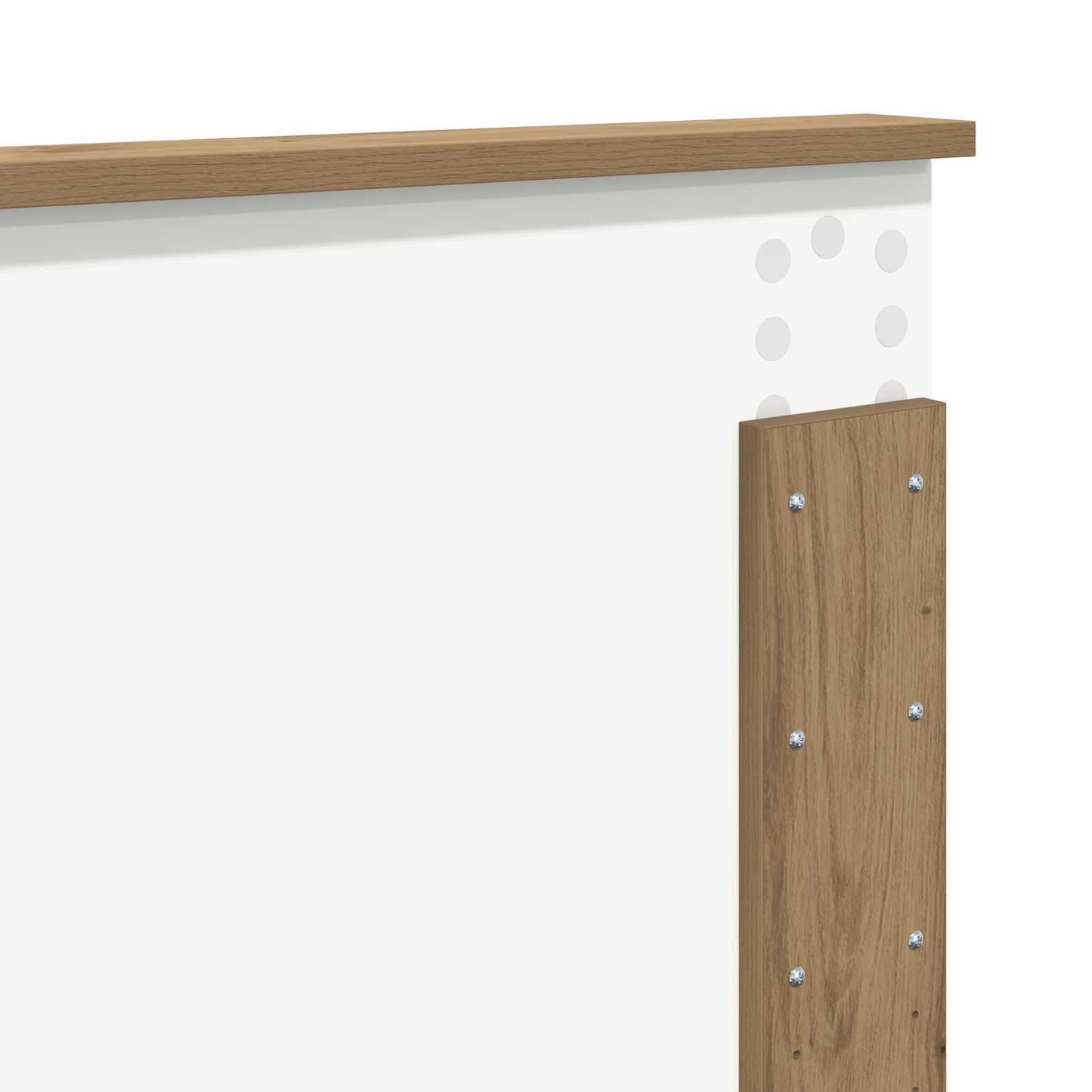 vidaXL Bed Frame Artisian Oak 135 x 190 cm Engineered wood