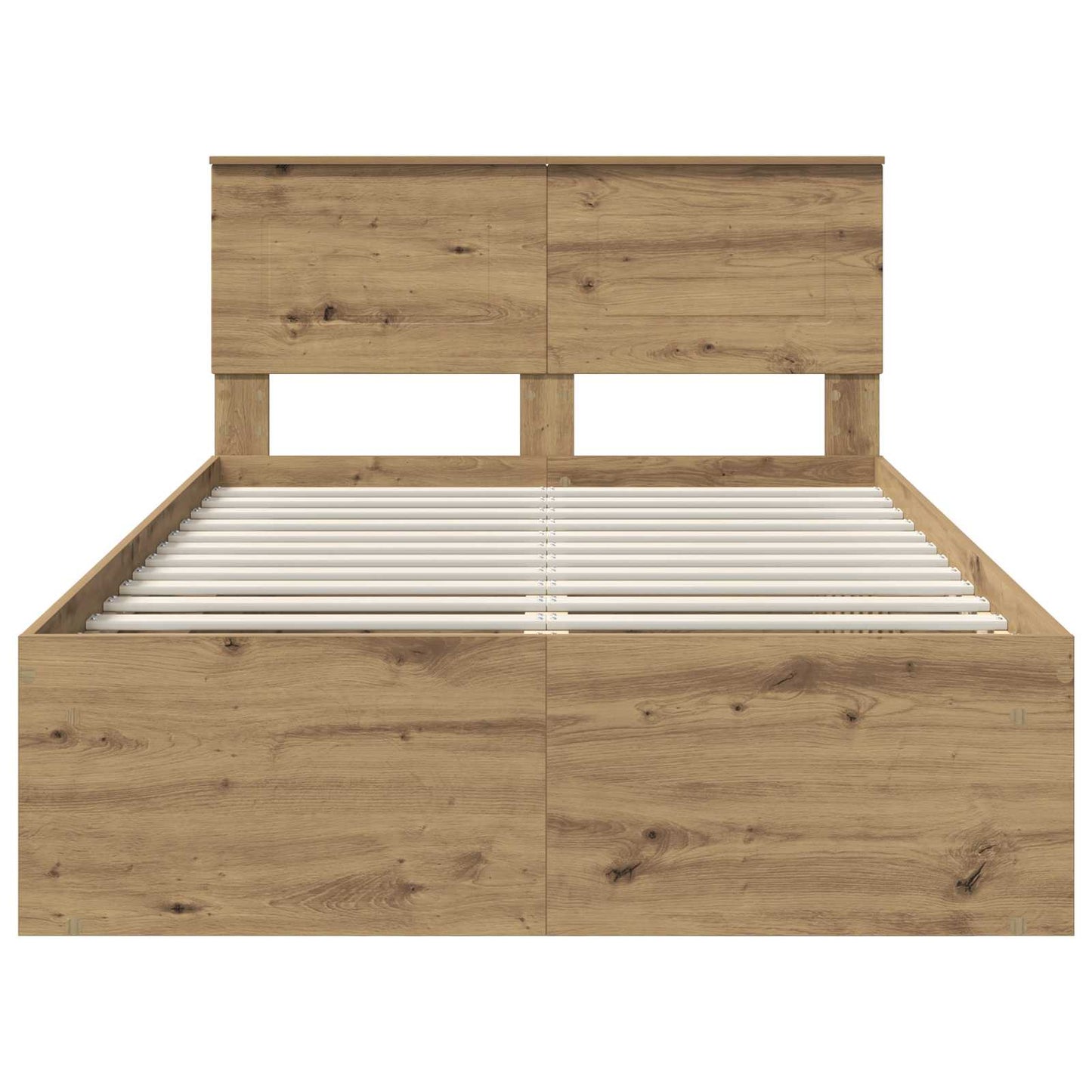 vidaXL Bed Frame Artisian Oak 135 x 190 cm Engineered wood