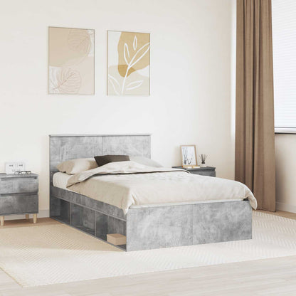 vidaXL Bed Frame with Headboard Concerte 120 x 190 cm Engineered wood