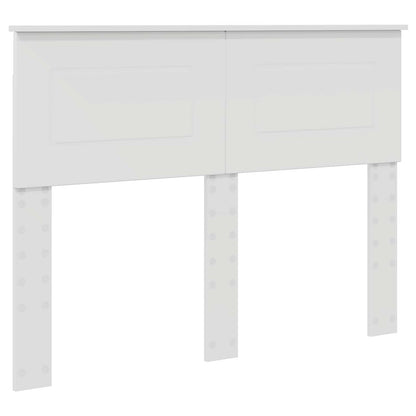 vidaXL Bed Frame with Headboard White 120 x 200 cm Engineered wood