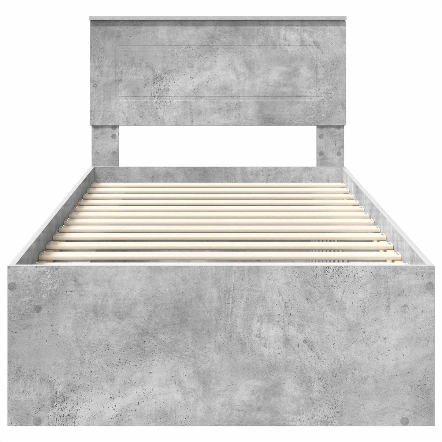vidaXL Bed Frame Concerte Grey 100 x 200 cm Engineered wood