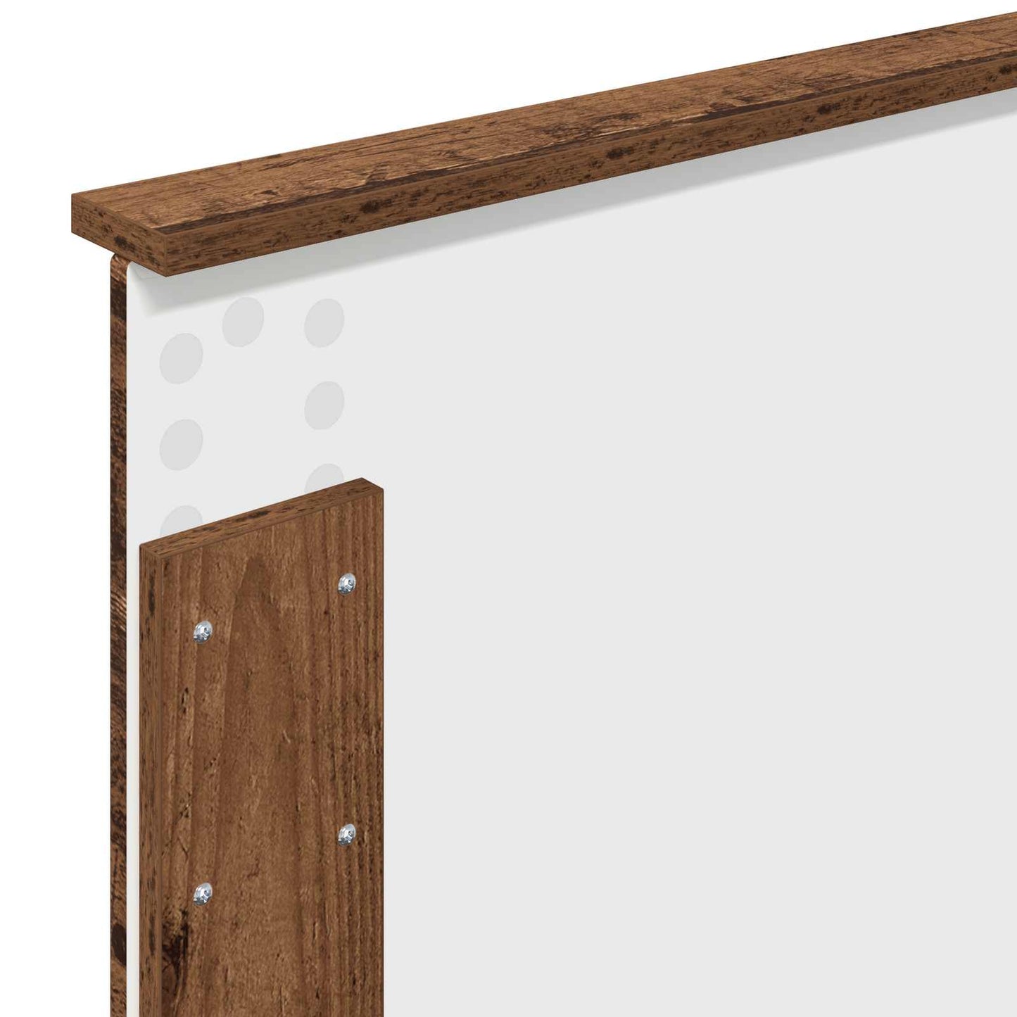 vidaXL Bed Frame with Headboard Old Wood 90 x 190 cm Engineered wood