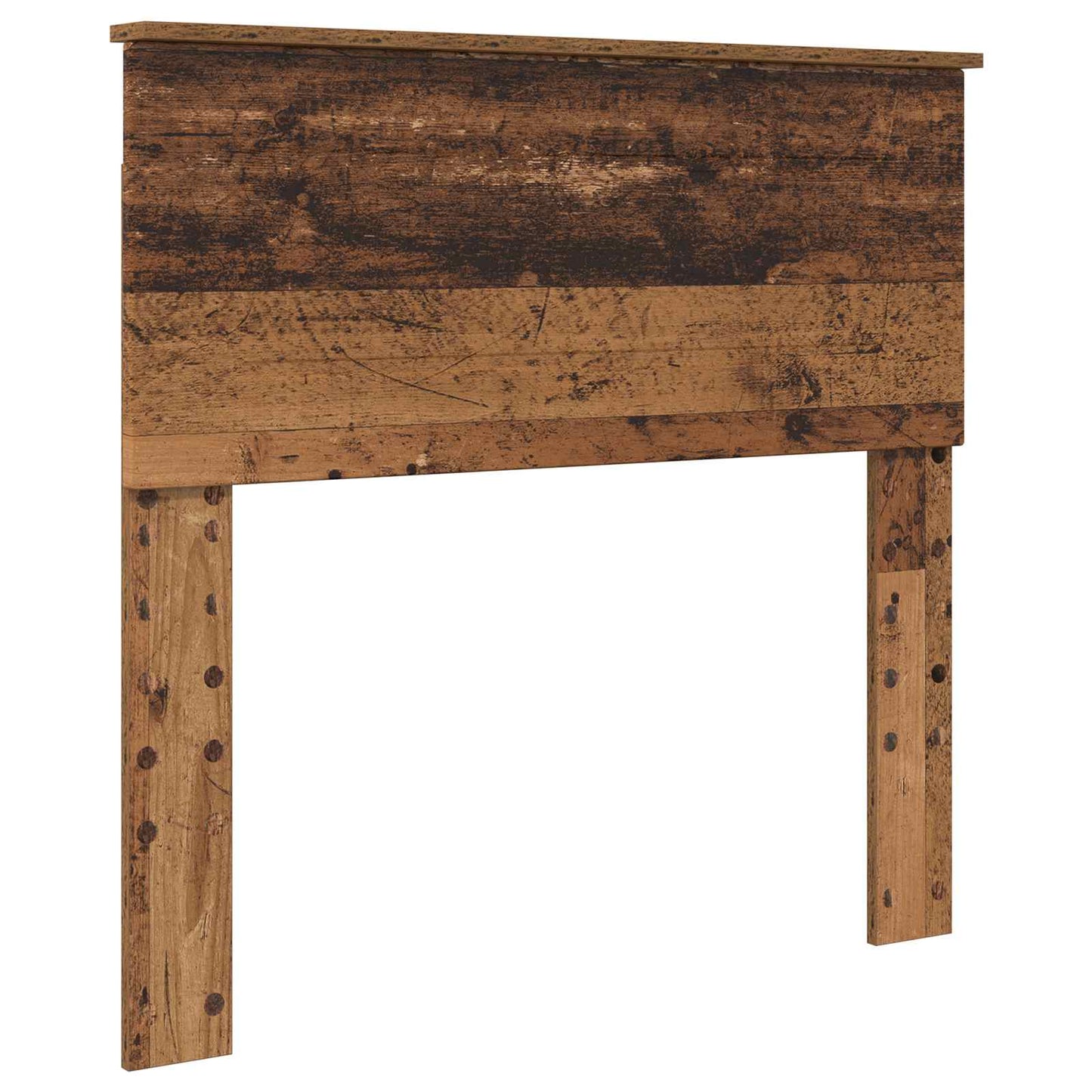 vidaXL Bed Frame with Headboard Old Wood 75 x 190 cm Engineered wood