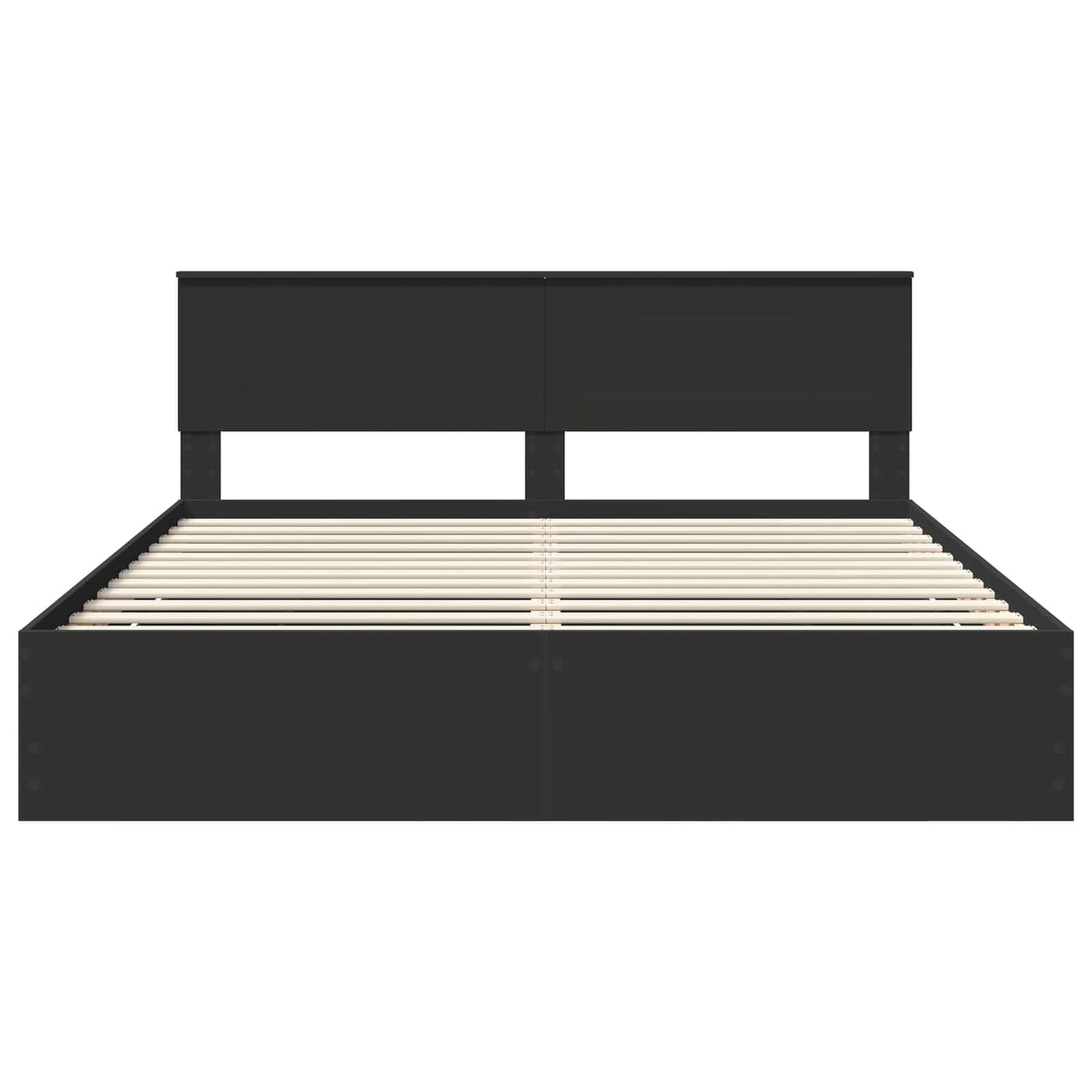 vidaXL Bed Frame with Drawer Black 180 x 200 cm Engineer Wood