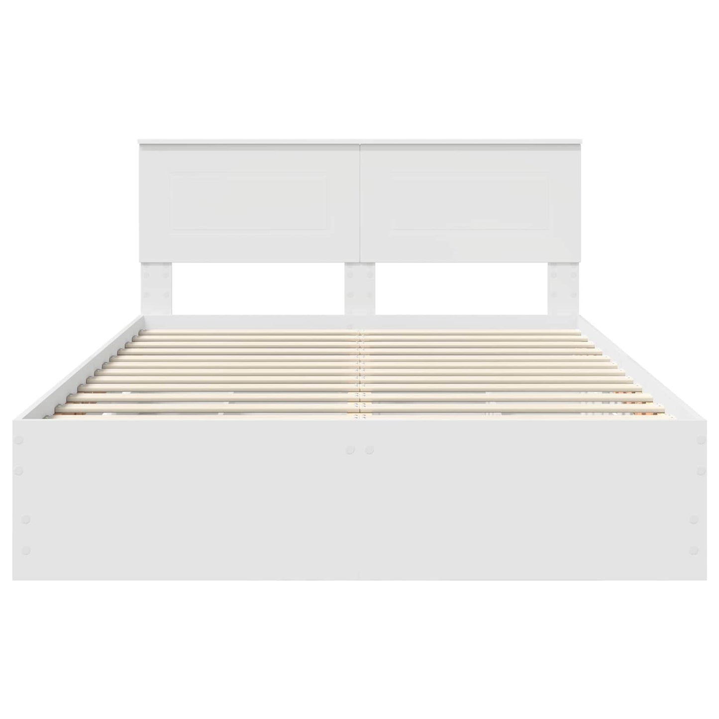 vidaXL Bed Frame with Drawer White 140 x 190 cm Engineer Wood