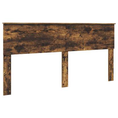 vidaXL Bed Frame Smoked Oak 200 x 200 cm Engineered Wood