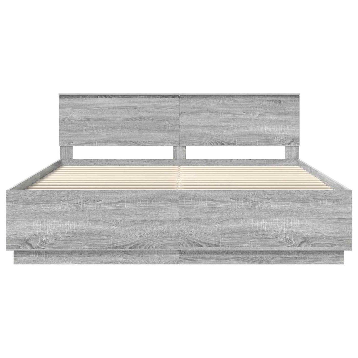 vidaXL Bed Frame Grey Sonoma 180 x 200 cm Engineered Wood