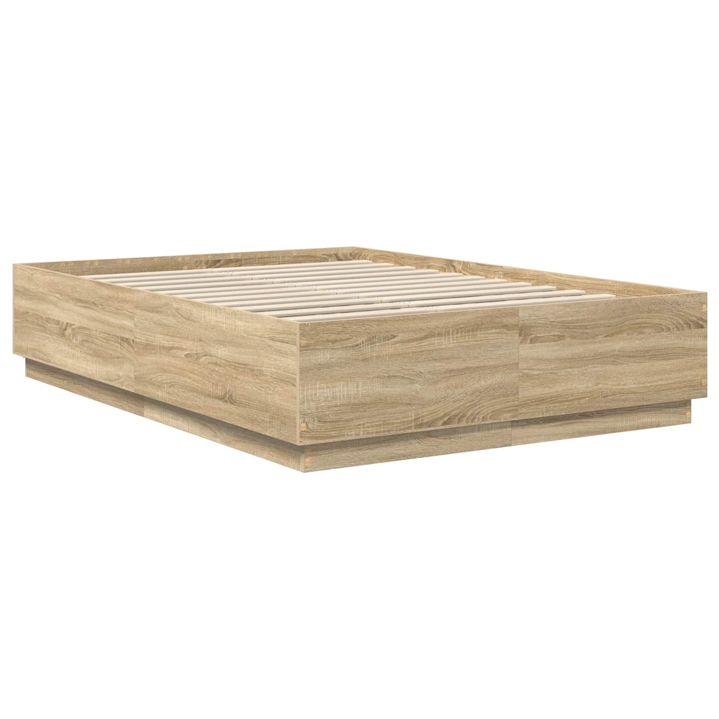 vidaXL Bed Frame Sonoma Oak 160 x 200 cm Engineered Wood