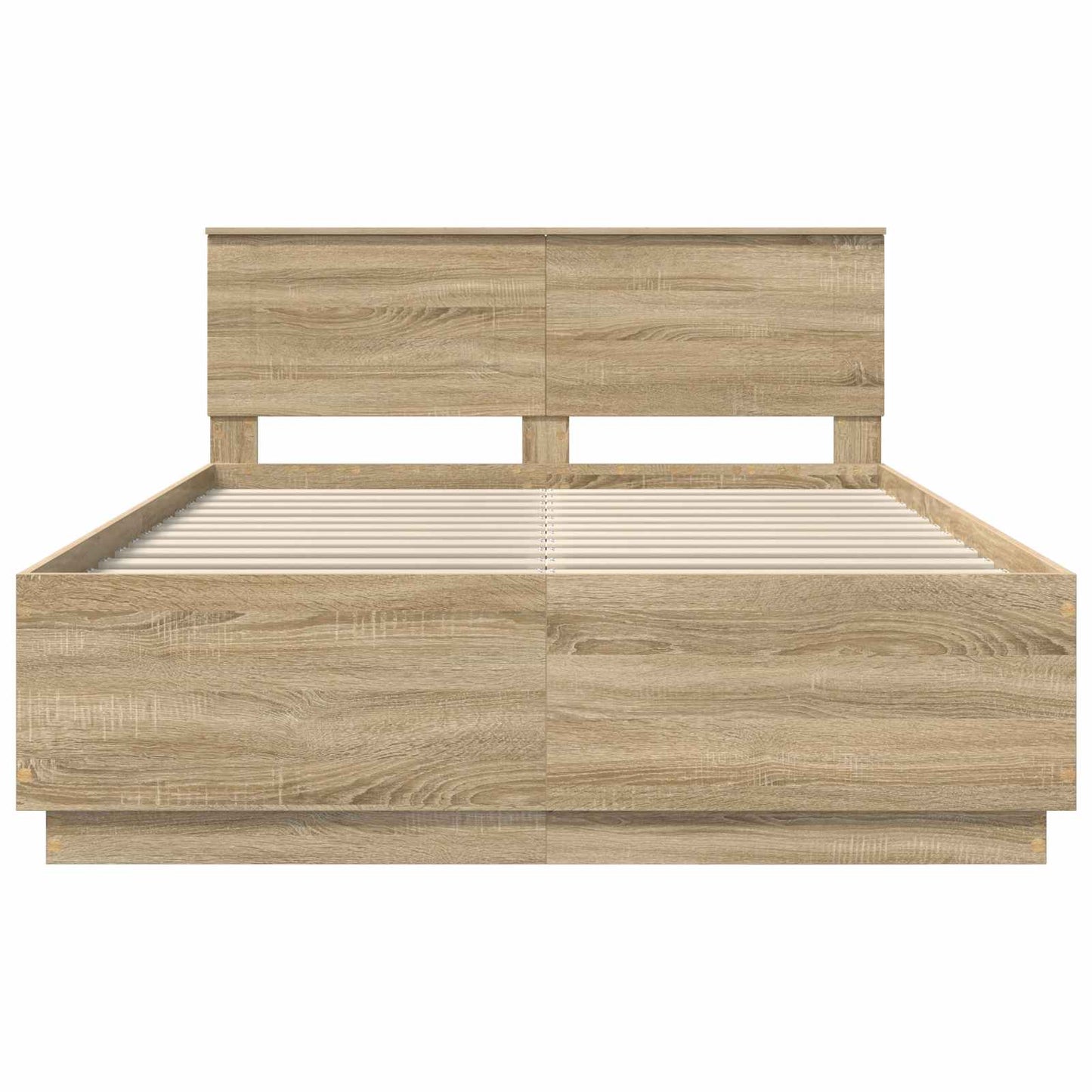vidaXL Bed Frame Sonoma Oak 160 x 200 cm Engineered Wood