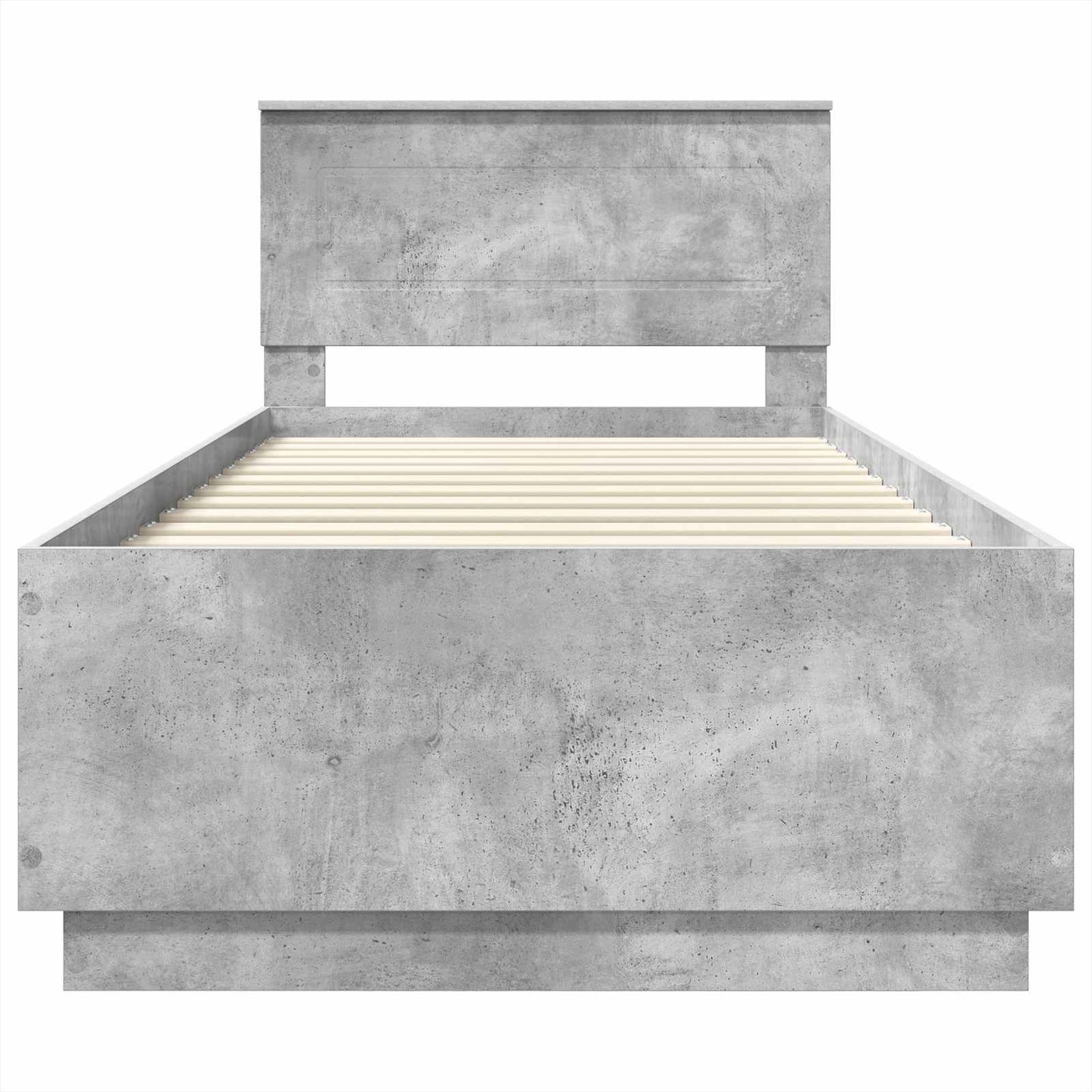 vidaXL Bed Frame Concrete Grey 100 x 200 cm Engineered Wood