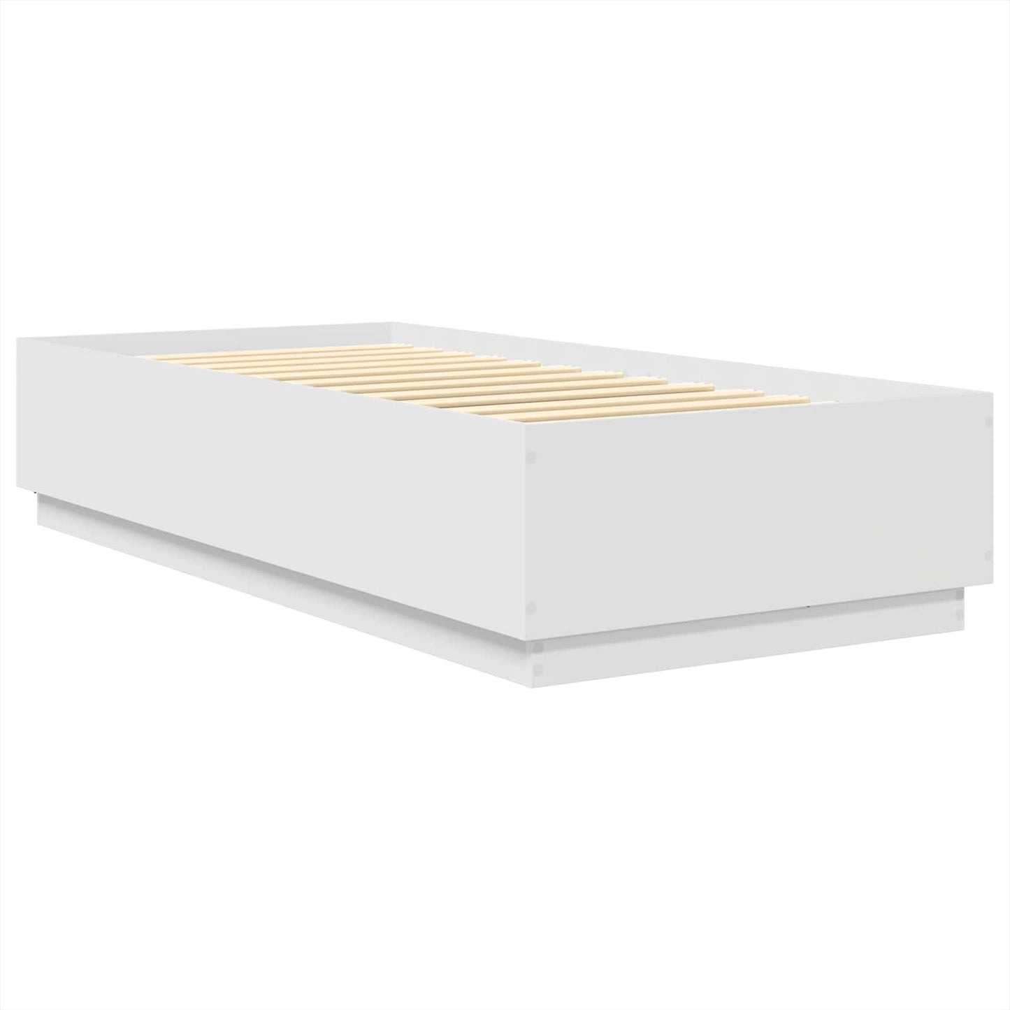 vidaXL Bed Frame with Headboard White 70 x 190 cm Engineered Wood
