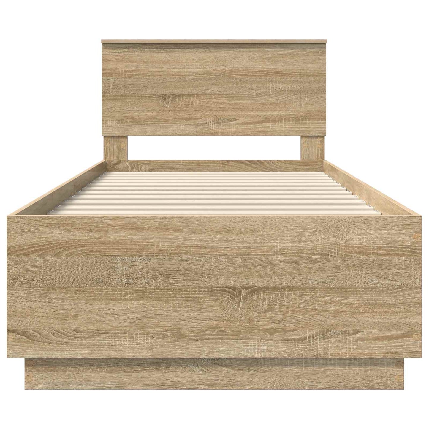 vidaXL Bed Frame Sonoma Oak 100 x 200 cm Engineered Wood