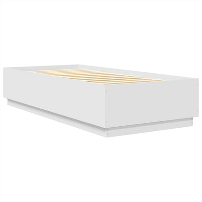 vidaXL Bed Frame with Headboard White 75 x 190 cm Engineered Wood