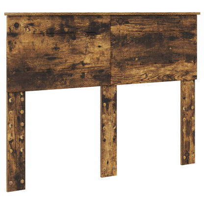 vidaXL Bed Frame with Drawer Smoked Oak 135 x 190 cm Engineered Wood