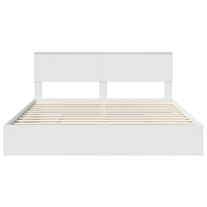 vidaXL Storage Bed with Headboard White 180 x 200 cm Engineered Wood
