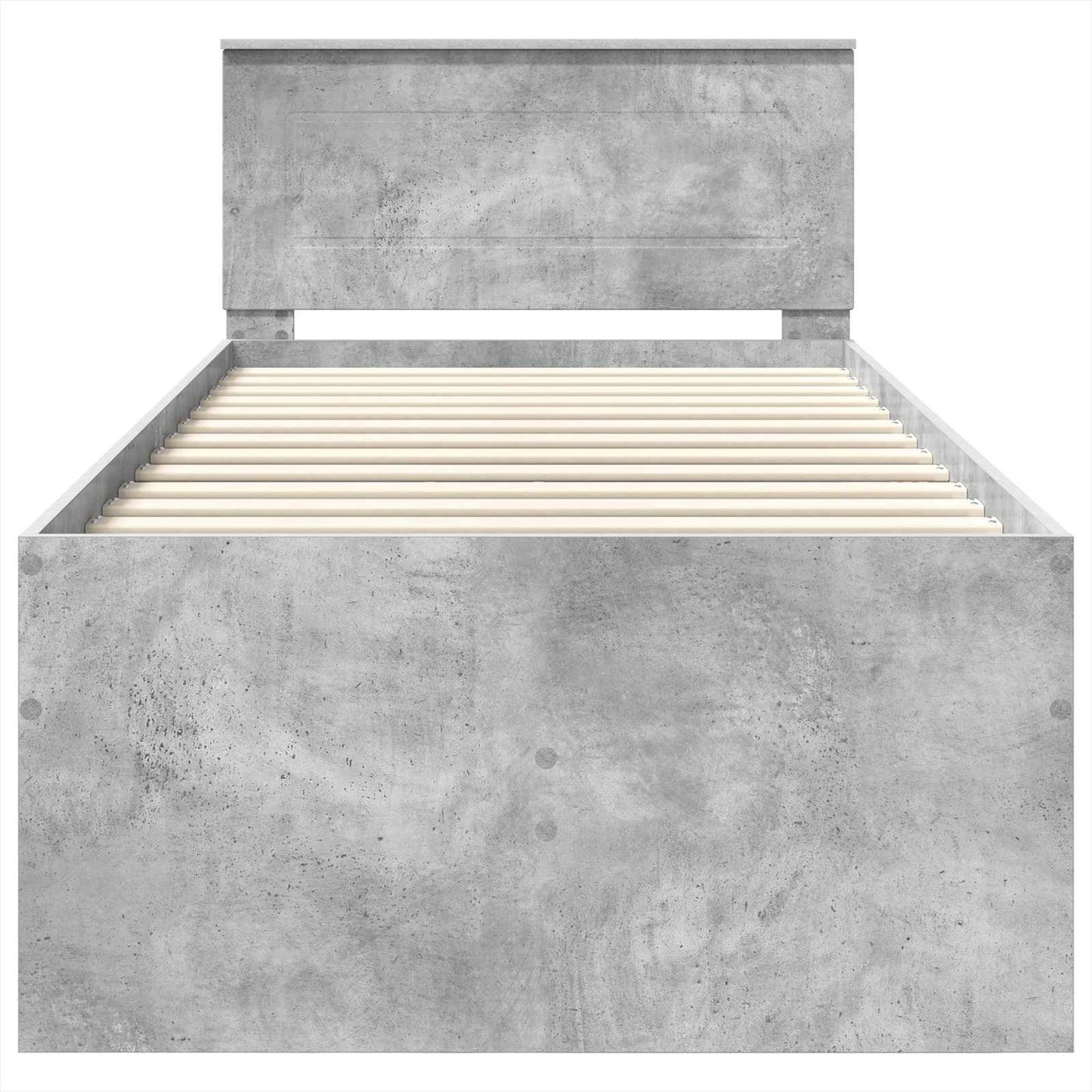 vidaXL Daybed Concrete Grey and Black 75 x 190 cm Engineered Wood