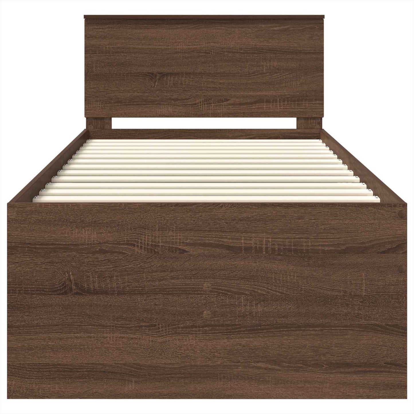 vidaXL Daybed Manual Brown Oak and Black 75 x 190 cm Engineered Wood