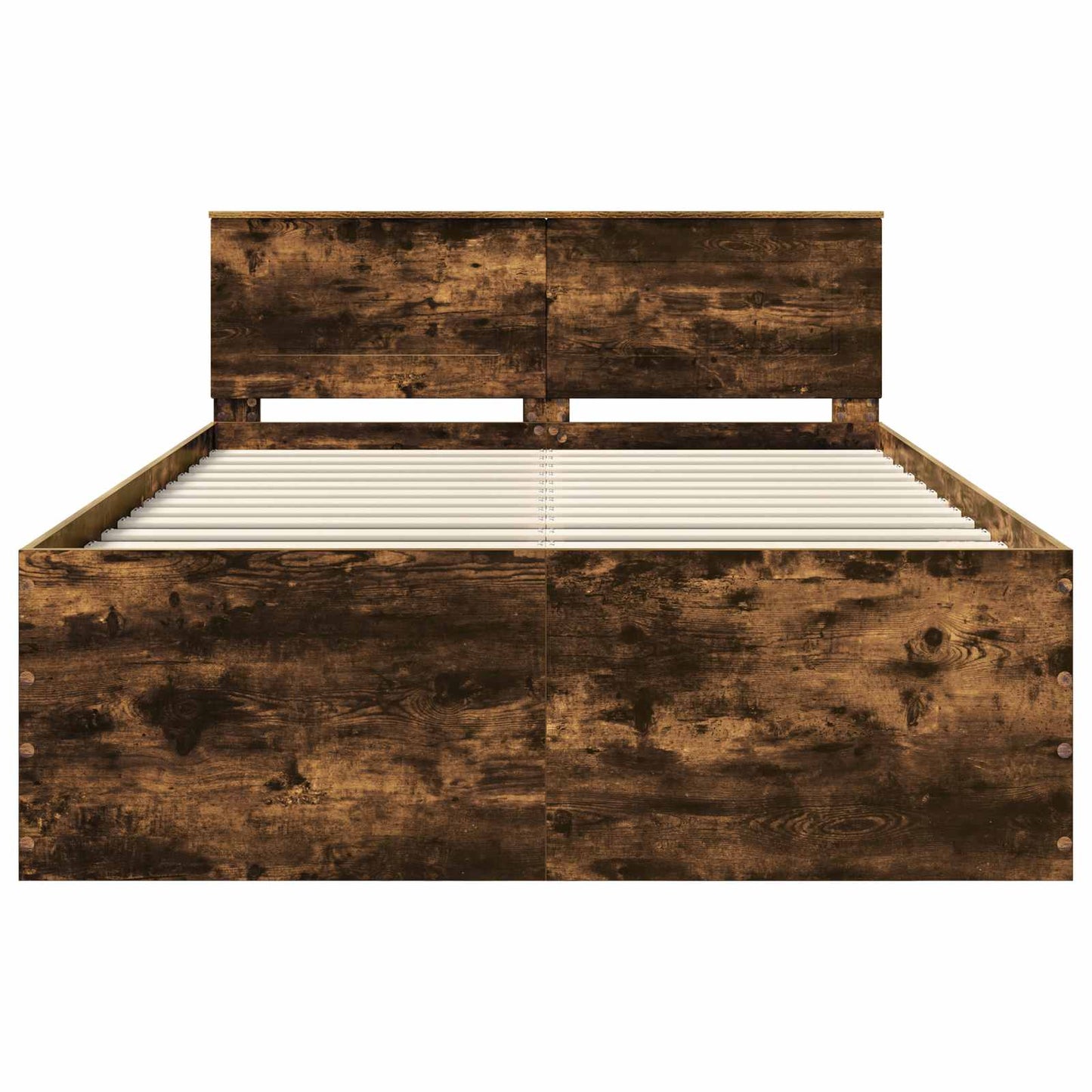 vidaXL Bed Frame Smoked Oak 150 x 200 cm Engineered Wood