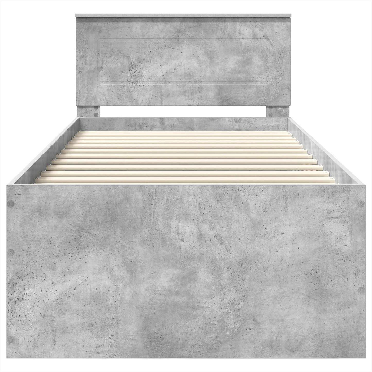 vidaXL Bed Frame Concrete Grey 120 x 200 cm Engineered Wood