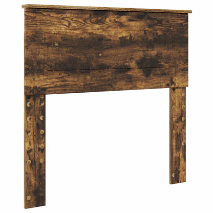 vidaXL Bed Frame Smoked Oak 120 x 200 cm Engineered Wood