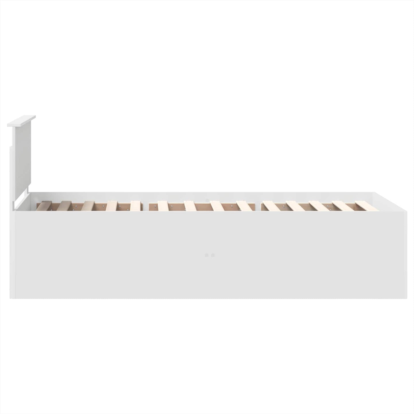 vidaXL Bed Frame with Headboard White 75 x 190 cm Engineered Wood