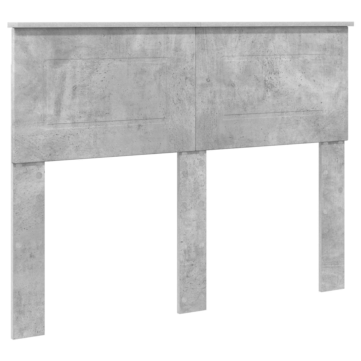 vidaXL Bed Frame Concrete Grey 135 x 190 cm Engineered Wood