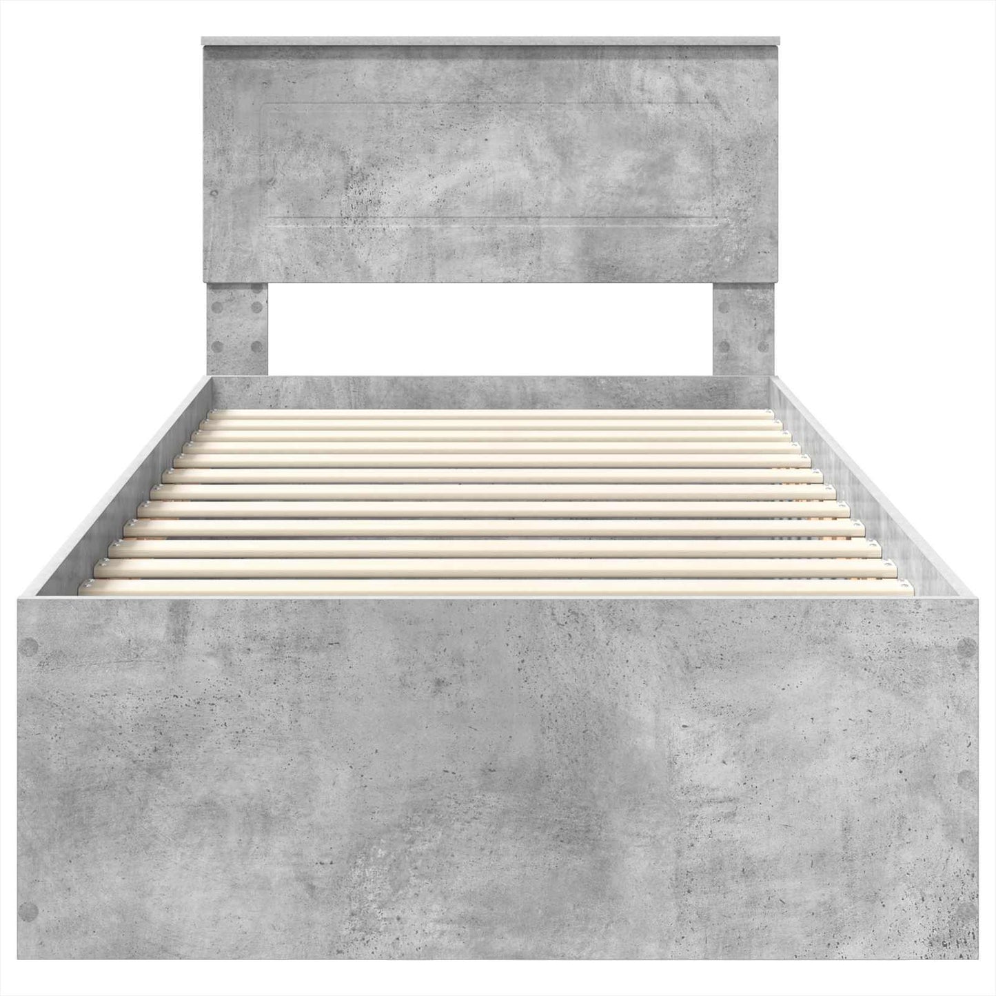 vidaXL Bed Frame Concrete Grey 100 x 200 cm Engineered Wood