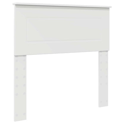 vidaXL Bed Frame with Headboard White 75 x 190 cm Engineered Wood