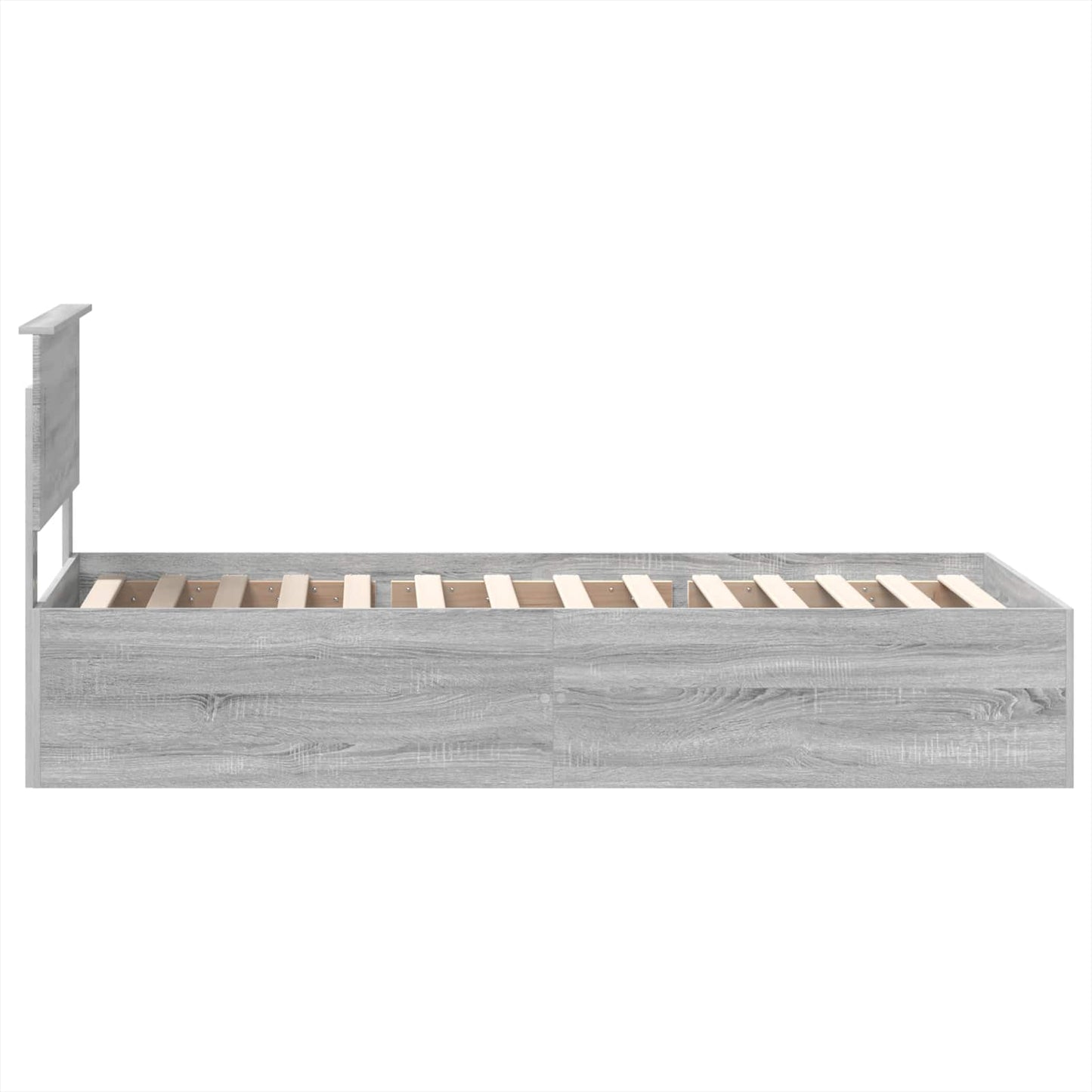 vidaXL Bed Frame Grey Sonoma 75 x 190 cm Engineered Wood