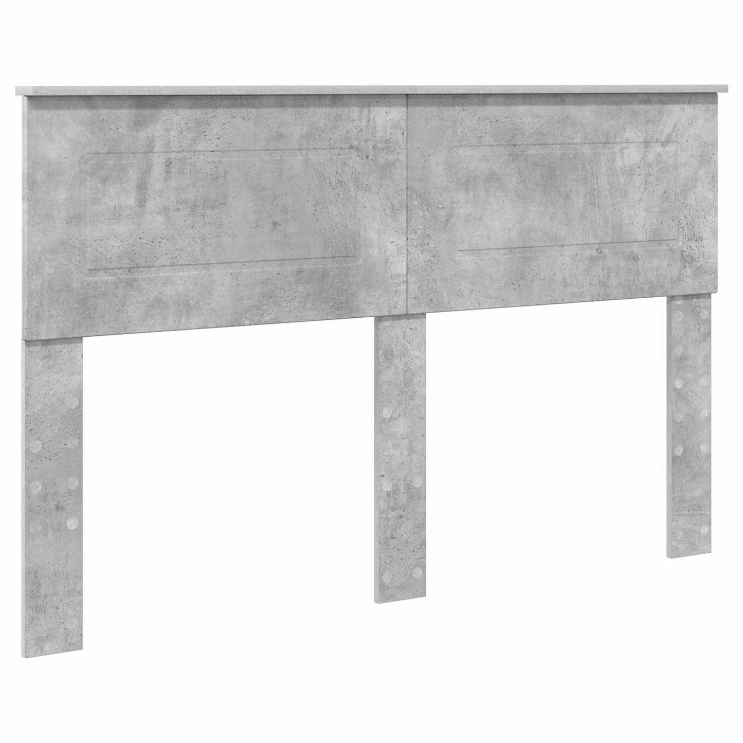 vidaXL Bed Frame Concrete Grey 140 x 200 cm Engineered Wood