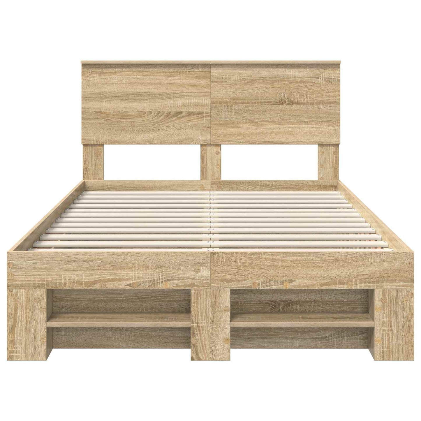 vidaXL Bed Frame Sonoma Oak 120 x 200 cm Engineered Wood