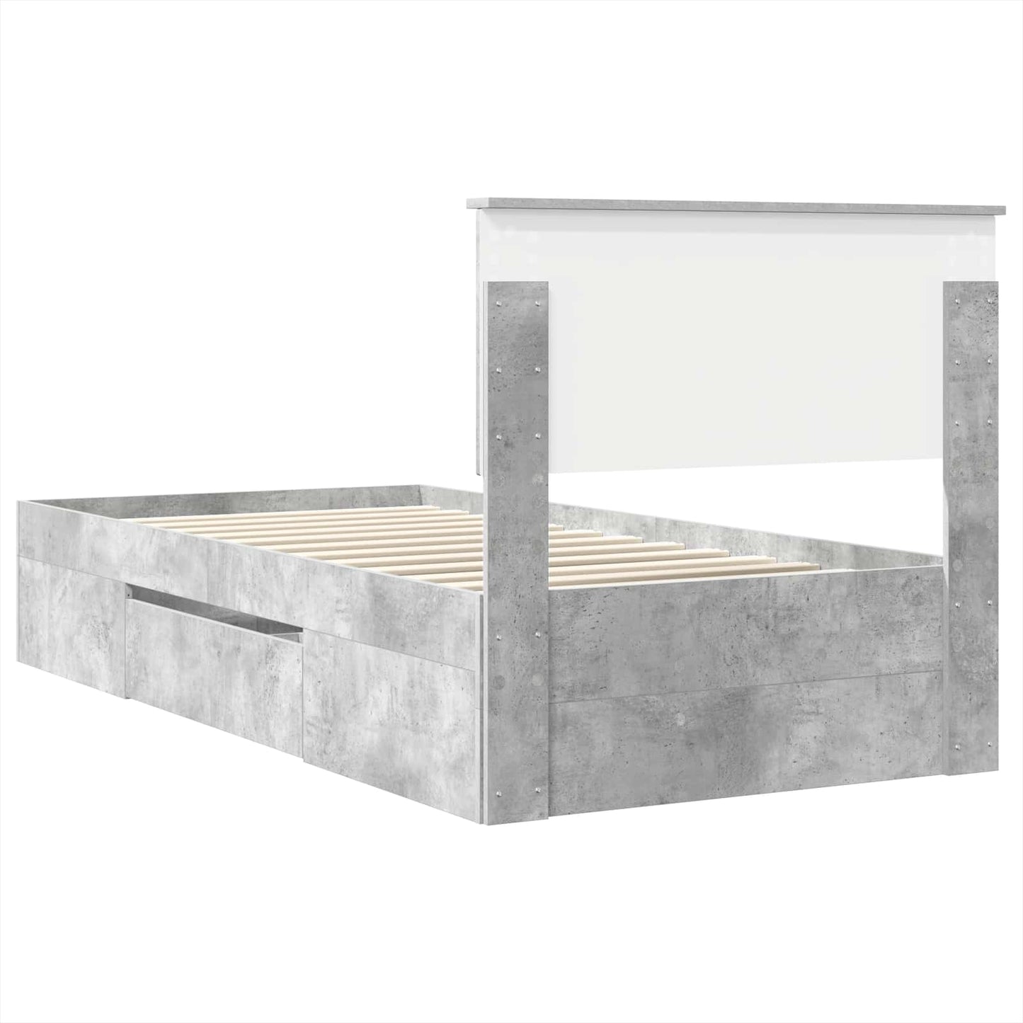 vidaXL Bed Frame Concrete Grey 80 x 200 cm Engineered Wood