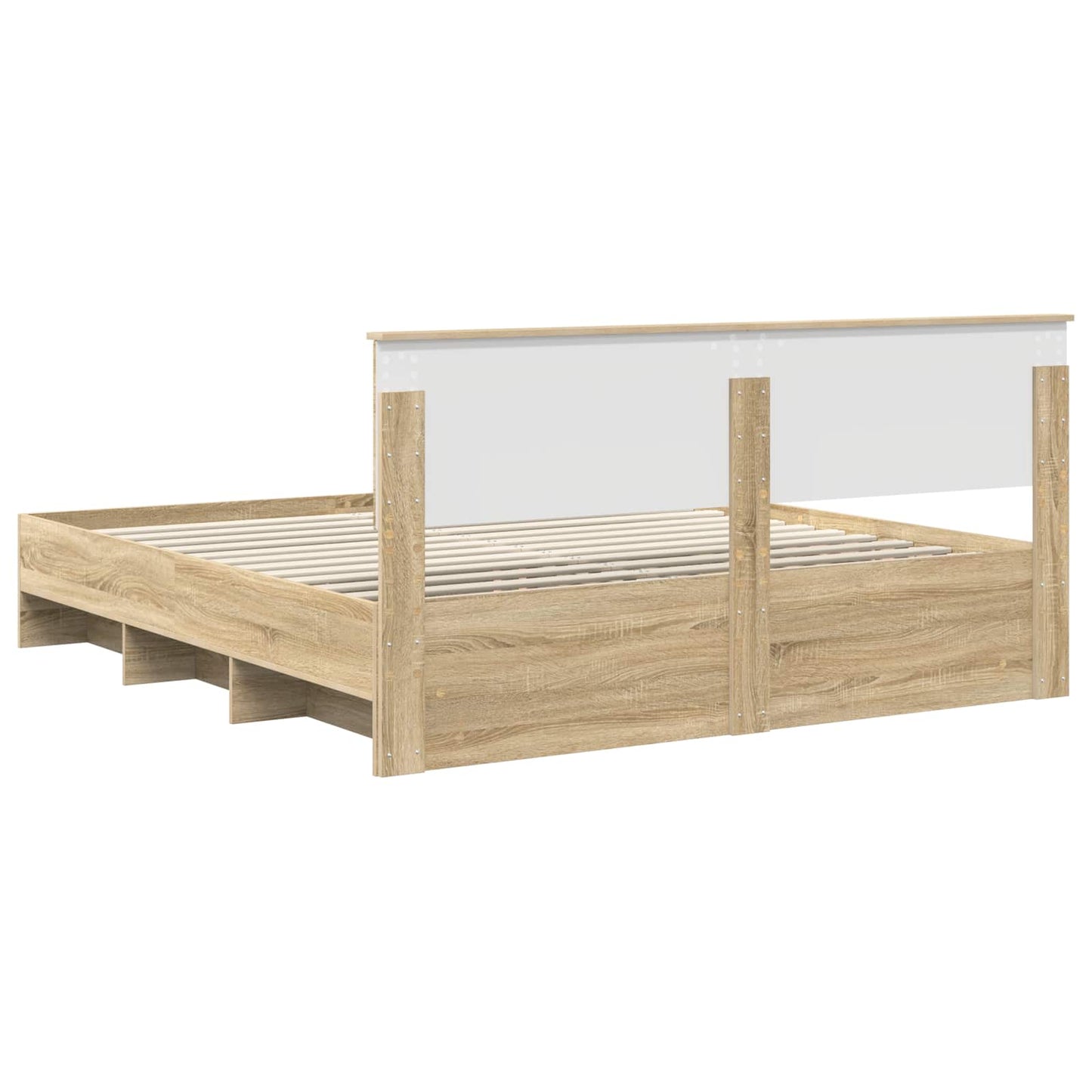 vidaXL Bed Frame Sonoma Oak 180 x 200 cm Engineered Wood