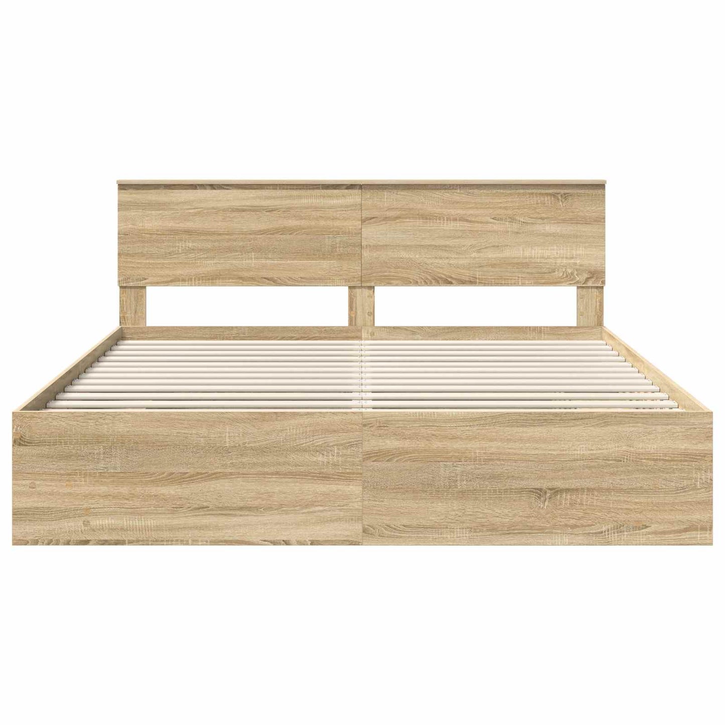 vidaXL Bed Frame Sonoma Oak 180 x 200 cm Engineered Wood