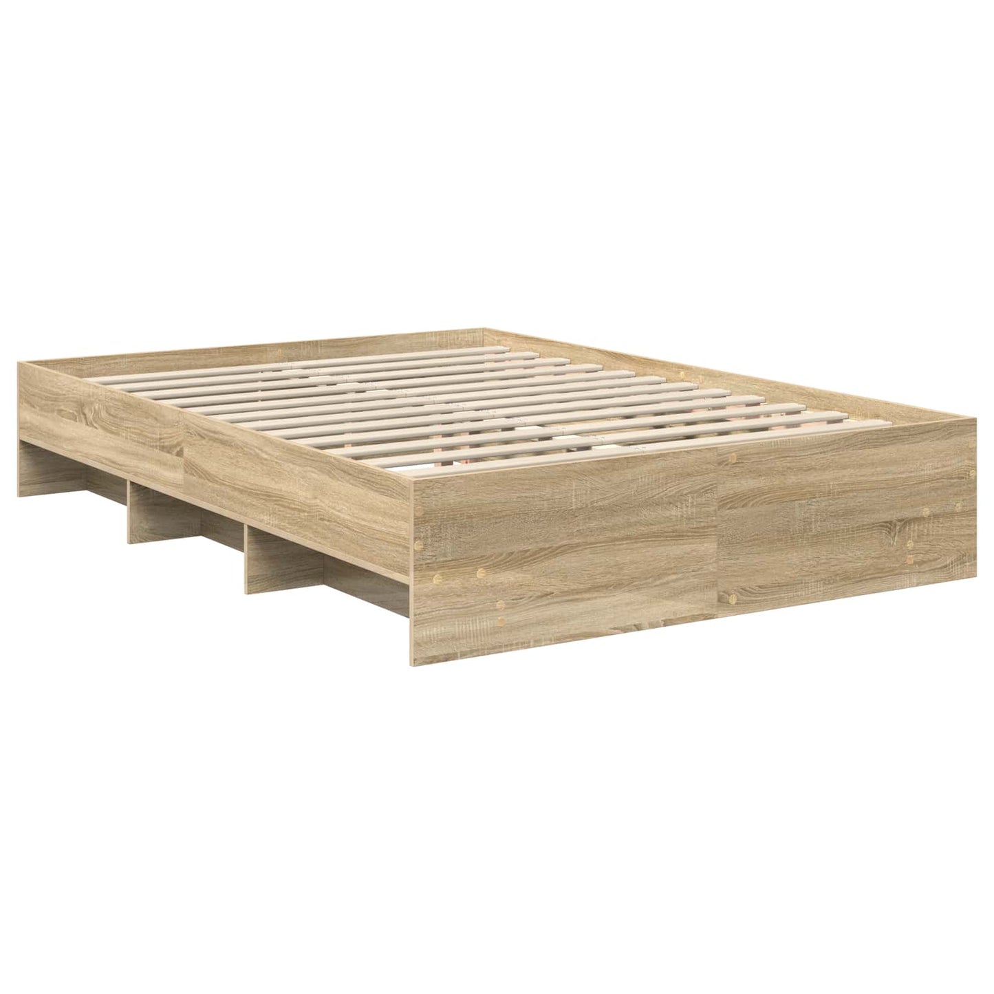 vidaXL Bed Frame Sonoma Oak 160 x 200 cm Engineered Wood