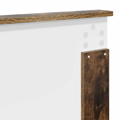 vidaXL Bed Frame Smoked Oak 140 x 200 cm Engineered Wood