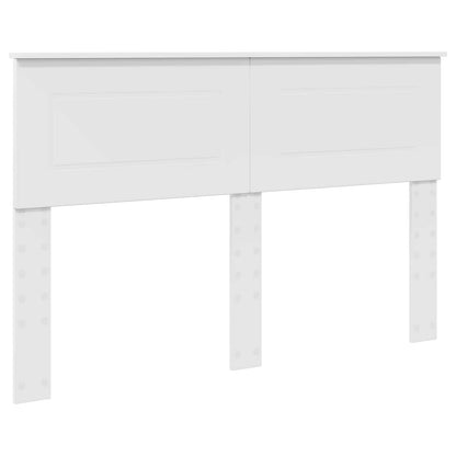 vidaXL Bed Frame with Headboard White 140 x 200 cm Engineered Wood