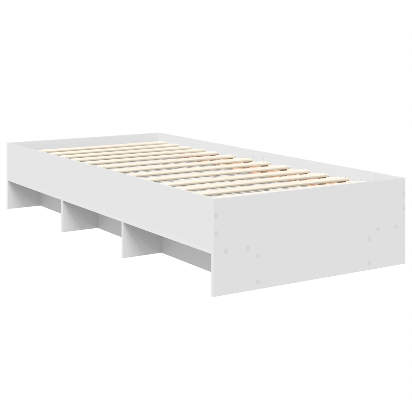 vidaXL Bed Frame with Headboard White 80 x 200 cm Engineered Wood