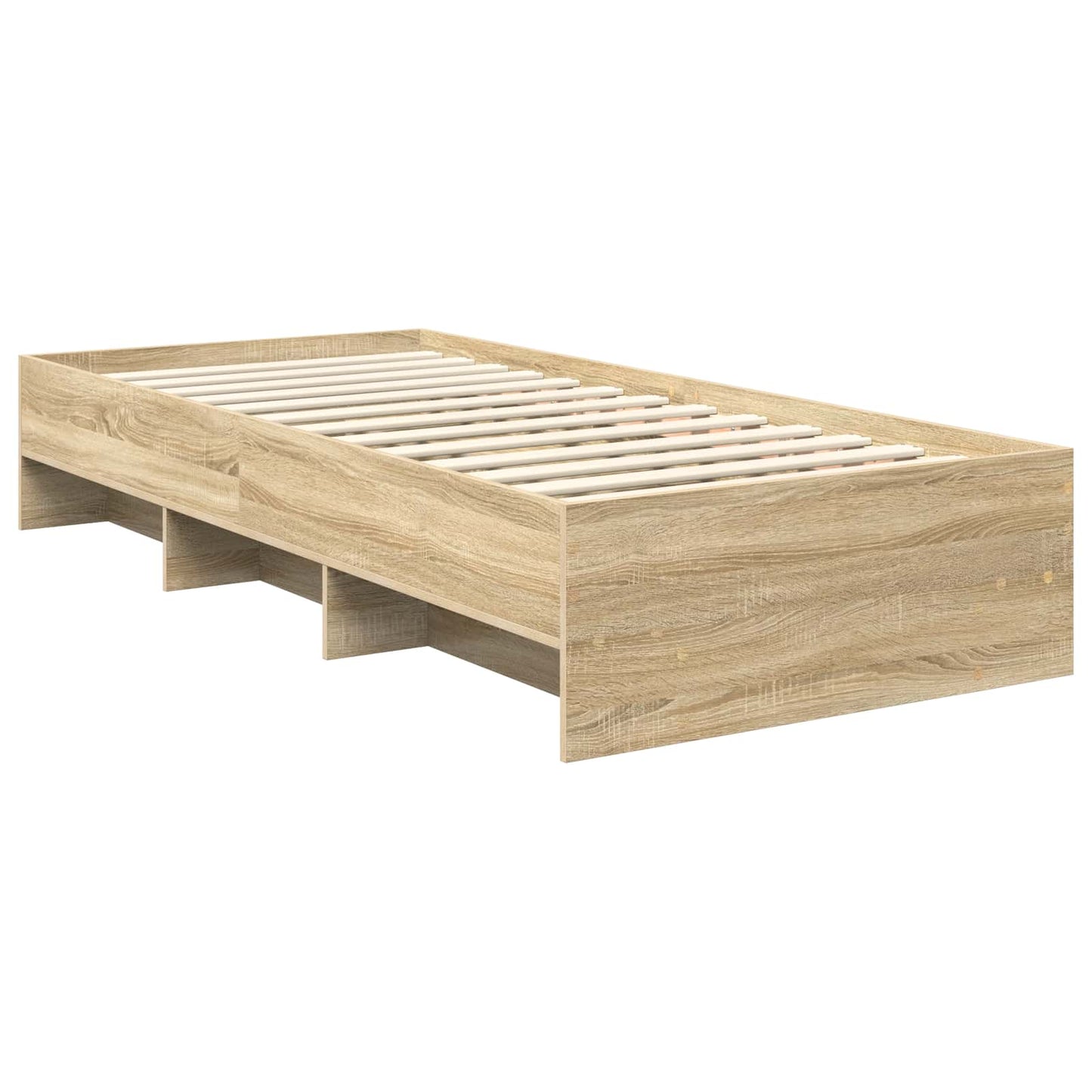 vidaXL Bed Frame with Headboard Sonoma Oak 80 x 200 cm Engineered Wood