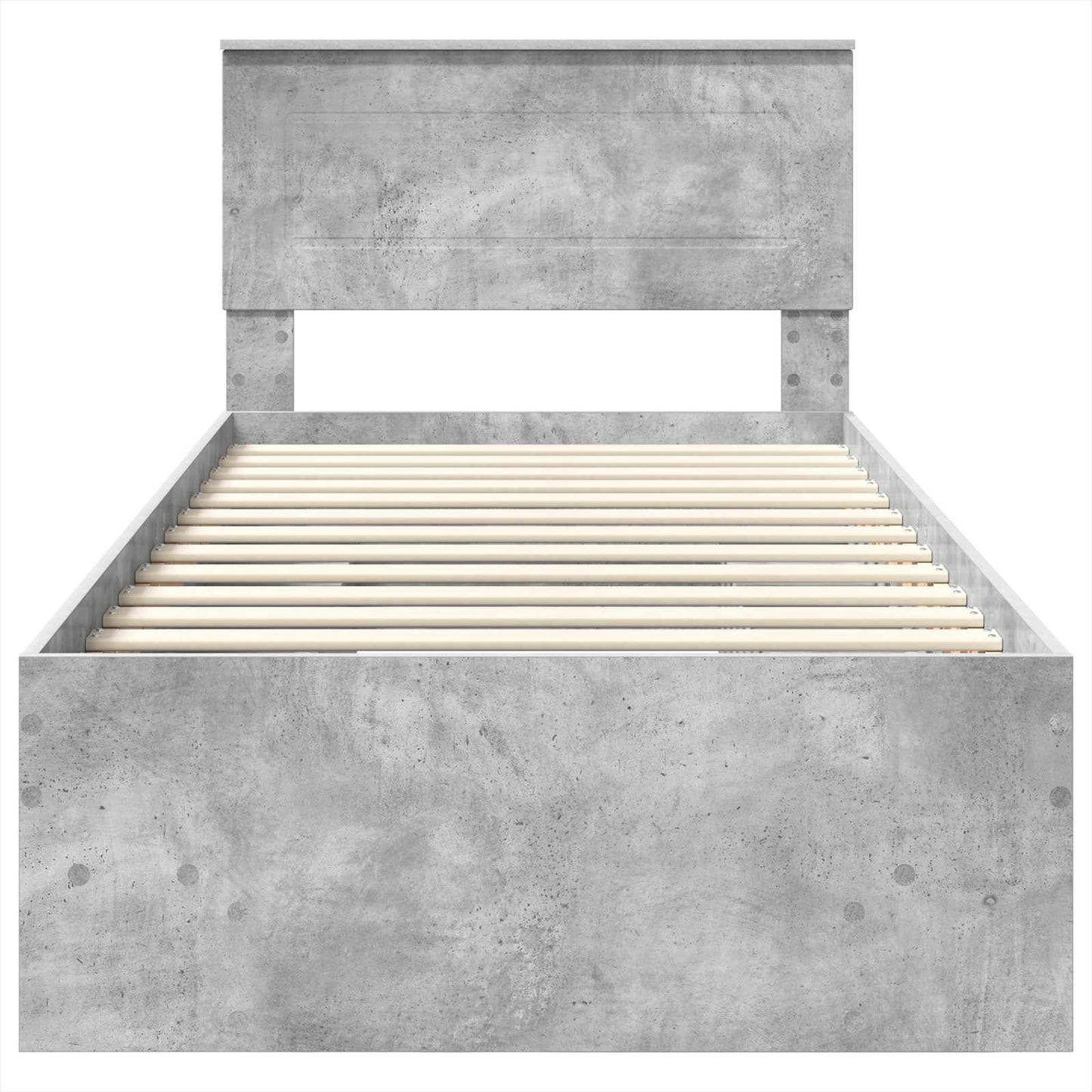 vidaXL Bed Frame Concrete Grey 80 x 200 cm Engineered Wood