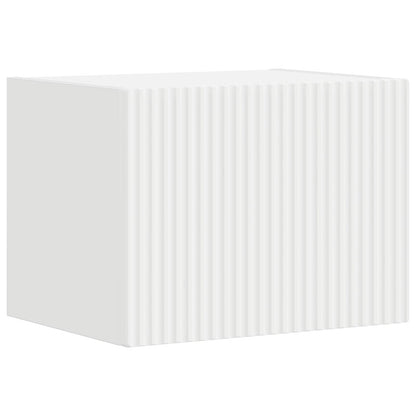 vidaXL TV Wall Cabinet Set Wall-mounted 4 pcs White Engineered Wood