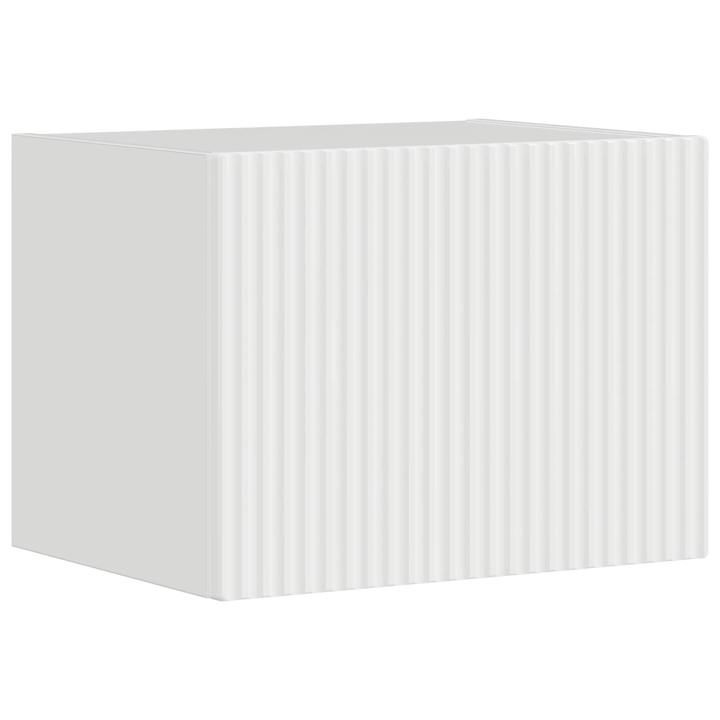 vidaXL TV Wall Cabinet Set 4 pcs High Gloss White Engineered Wood