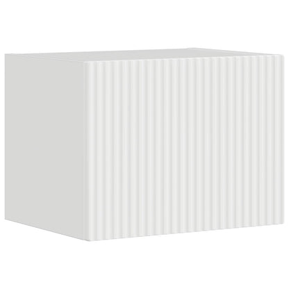 vidaXL TV Wall Cabinet Set 4 pcs High Gloss White Engineered Wood