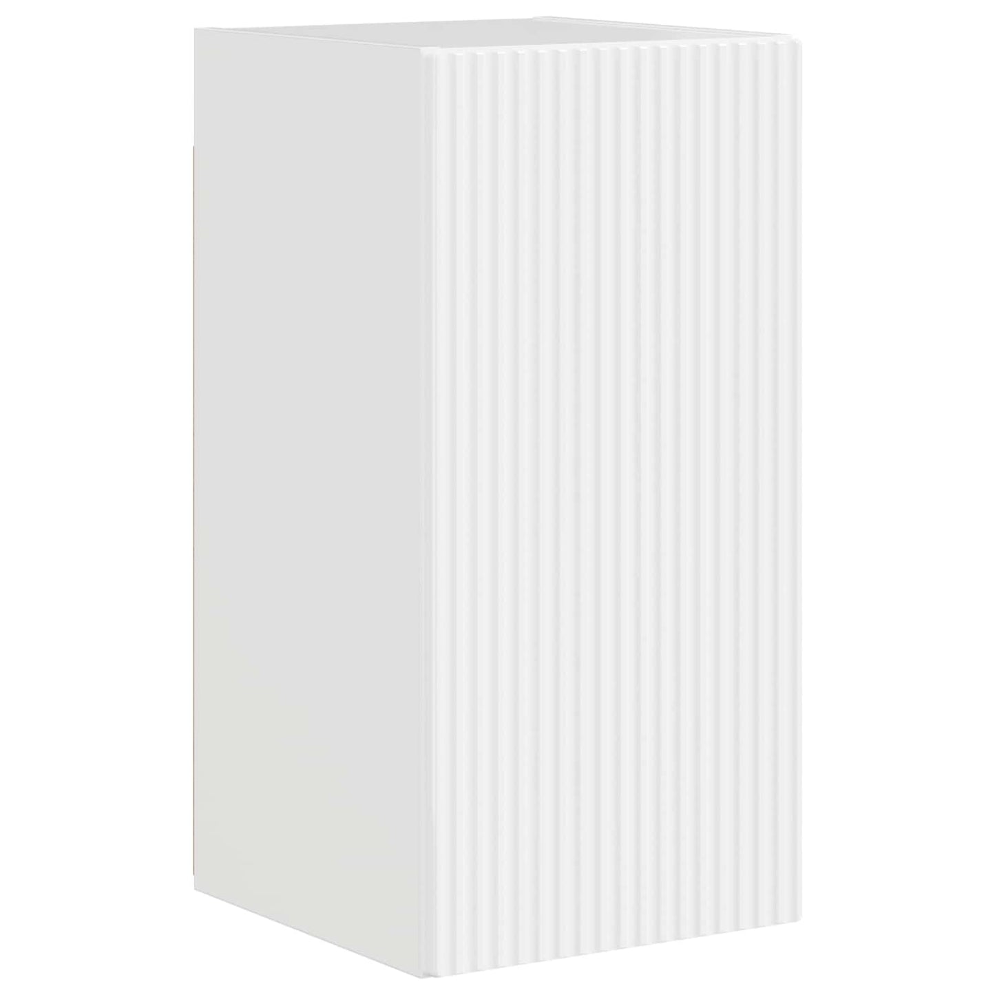 vidaXL TV Wall Cabinet Set 4 pcs High Gloss White Engineered Wood
